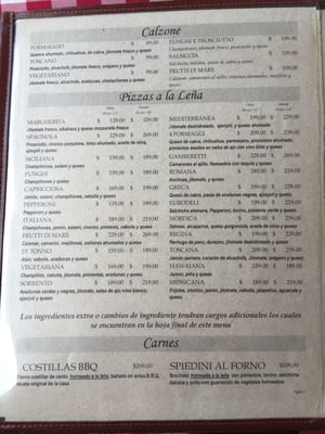 Menu photo 2 Pizzas a la Leña Sorrento Cuernavaca, MOR
