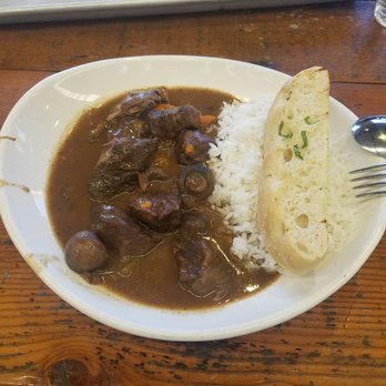 Urban Plates - Braised Beef and Mushroom with white rice. - New American Near Me - Dublin, California Urban Plates - Braised Beef and Mushroom with white rice. - New American Near Me - Dublin, California