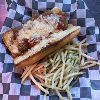 Louie's Grill and Bar - Meatball Sub - Burgers Near Me - Stillwater, Oklahoma Louie's Grill and Bar - Meatball Sub - Burgers Near Me - Stillwater, Oklahoma