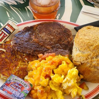 The Liquor Store - Steak And Eggs... I Added Tomatoes, Pickles, Onion and Cheese In The Eggs...Steak Medium...This Entire Plate Was Delicious - Breakfast & Brunch Near Me - Memphis, Tennessee The Liquor Store - Steak And Eggs... I Added Tomatoes, Pickles, Onion and Cheese In The Eggs...Steak Medium...This Entire Plate Was Delicious - Breakfast & Brunch Near Me - Memphis, Tennessee
