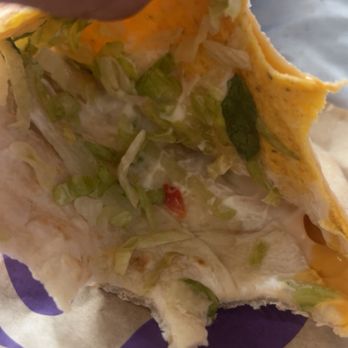 Taco Bell - Got a Crunchwrap with no meat when I literally asked for ground beef... - Fast Food Near Me - Peru, Illinois