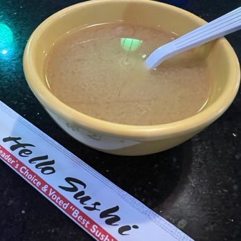 Hello Sushi - Miso soup - Japanese Near Me - Redlands, California