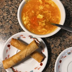 Lisa's Kitchen - Egg drop soup and egg rolls