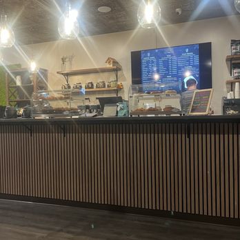 Amelie Coffee - Order at the counter -- pastry display and menu - Coffee & Tea Near Me - Owens Cross Roads, Alabama