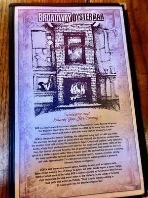 Menu photo 2 Broadway Oyster Bar St. Louis, MO Menu photo 2 Broadway Oyster Bar St. Louis, MO