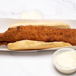 Anker's Fish House - Fish fry on a bun