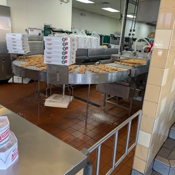 Krispy Kreme - Assembly line for the Original Glazed Donuts - Donuts Near Me - Orange, California