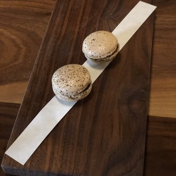 Spring - Coffee and dark chocolate ganache mini macarons - New American Near Me - Marietta, Georgia Spring - Coffee and dark chocolate ganache mini macarons - New American Near Me - Marietta, Georgia