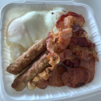 New Queen Barbeque - Breakfast Combo Fo $8 - DEAL!!! 7/2023 - Hawaiian Near Me - Honolulu, Hawaii