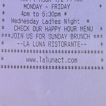La Luna Ristorante - Happy Hour, Brunch, Wednesday Ladies night and entertainment Wednesdays through Sunday - Italian Near Me - Branford, Connecticut La Luna Ristorante - Happy Hour, Brunch, Wednesday Ladies night and entertainment Wednesdays through Sunday - Italian Near Me - Branford, Connecticut