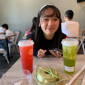 Feng Cha Teahouse - Red Green and a happy face. - Desserts Near Me - Newark, California