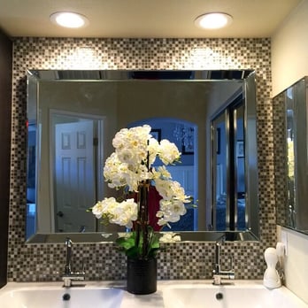 Colombo Tile Company - Here is the backsplash of the master vanity they did. They brought my vision to life! - Tiling Near Me