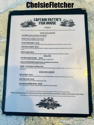 Menu photo 3 Captain Pattie's Fish House Homer, AK