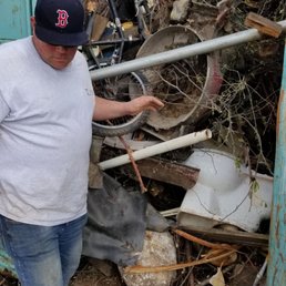 He filled up a 40 yard dumpster!