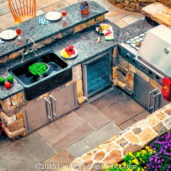 Landscape Aesthetics - Stonework Outdoor Kitchen - Landscaping Near Me - Bernardsville, New Jersey Landscape Aesthetics - Stonework Outdoor Kitchen - Landscaping Near Me - Bernardsville, New Jersey