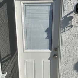 Before the installation of our new, classic, swinging, screen door.