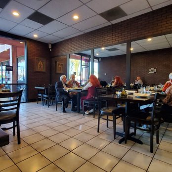 Mona's Kitchen - Inside. Mirror makes it look more spacious. Clean bathroom. - Lebanese Near Me - Los Angeles, California Mona's Kitchen - Inside. Mirror makes it look more spacious. Clean bathroom. - Lebanese Near Me - Los Angeles, California