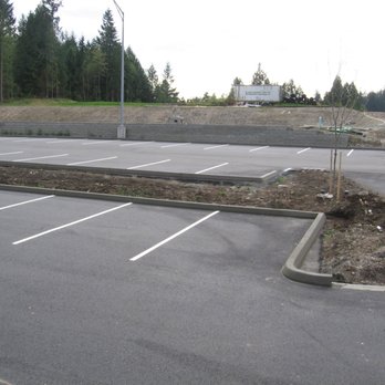 1st Place Striping - Larch Church with 10000 feet of curb - General Contractors Near Me