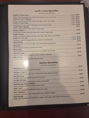Menu photo 1 Namaste Rio Rancho, NM Menu photo 1 Namaste Rio Rancho, NM