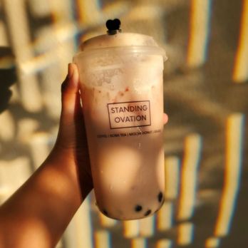Standing Ovation Cafe - Strawberry milk tea - Coffee & Tea Near Me - Sunnyvale, Texas Standing Ovation Cafe - Strawberry milk tea - Coffee & Tea Near Me - Sunnyvale, Texas