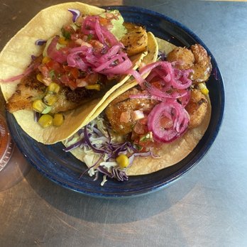 California Fish Grill - Mesa, AZ - Breaded shrimp amd Cajun fish tacos- only $3.50 on Tuesdays - Seafood Near Me - Mesa, Arizona