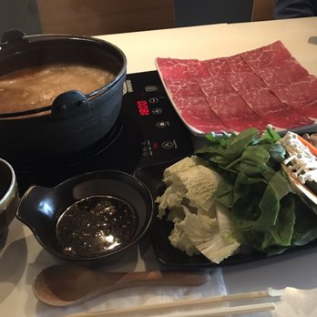 Nabe - Shabu shabu regular size with spicy miso - Hot Pot Near Me - San Francisco, California Nabe - Shabu shabu regular size with spicy miso - Hot Pot Near Me - San Francisco, California
