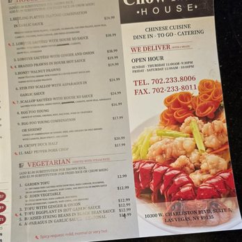 Chow Mein House - Menu - Seafood Near Me - Las Vegas, Nevada