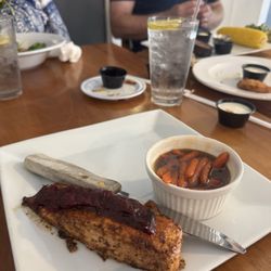 The Swamp Fox - Cranberry Glazed Salmon with Glazed Carrots and Beet Salad