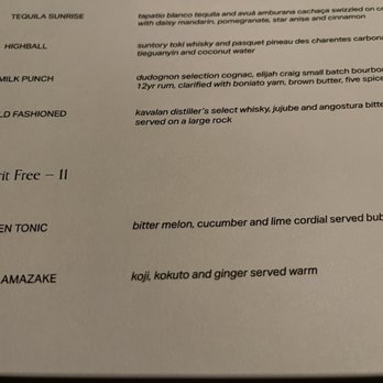 Kato - Drink menu. Old fashion, garden tonic and milk punch are amazing! - Taiwanese Near Me - Los Angeles, California Kato - Drink menu. Old fashion, garden tonic and milk punch are amazing! - Taiwanese Near Me - Los Angeles, California