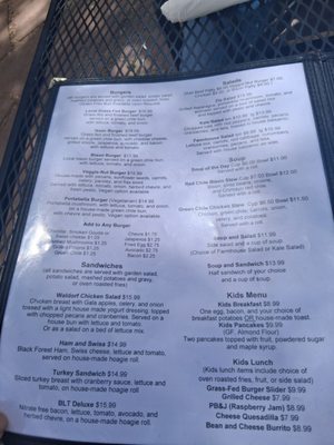 Menu photo 1 Farmhouse Cafe and Bakery Taos, NM Menu photo 1 Farmhouse Cafe and Bakery Taos, NM