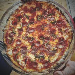 Orsetto Wood Fired Pizza - Pepp with jalapeño.