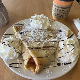 Nutella, Strawberry and Banana Crepe