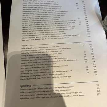 Abbiocco by a mano - Wine list - Italian Near Me - Syracuse, New York