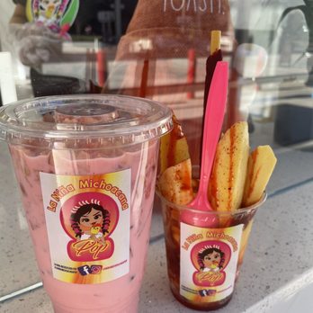 La Nina Michoacana Pop - a pink drink and french fries - Ice Cream & Frozen Yogurt Near Me - Norcross, Georgia La Nina Michoacana Pop - a pink drink and french fries - Ice Cream & Frozen Yogurt Near Me - Norcross, Georgia