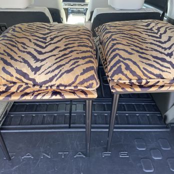 At Home - Tiger print Ottoman - Furniture Stores Near Me - Peoria, Arizona