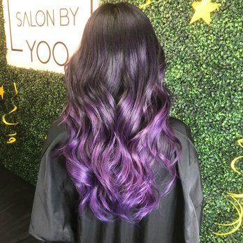 Salon By Yoo - Cut and color by Moses Cho. Asked for purple highlights and long layers with face framing layers and slight curve at the back. - Hair Salons Near Me - Honolulu, Hawaii Salon By Yoo - Cut and color by Moses Cho. Asked for purple highlights and long layers with face framing layers and slight curve at the back. - Hair Salons Near Me - Honolulu, Hawaii