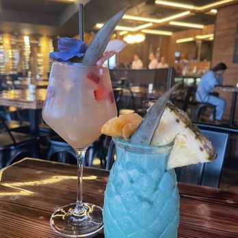 Olivos - White sangria and Blue Hawaiian - Spanish Near Me - Tampa, Florida