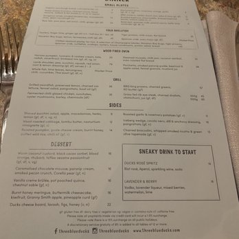Three Blue Ducks - The menu - Breakfast & Brunch Near Me - Brisbane City, QLD