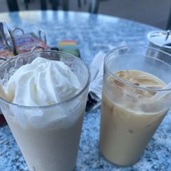 Curbside Cafe - The drink on the left is the best coffee ive ever had