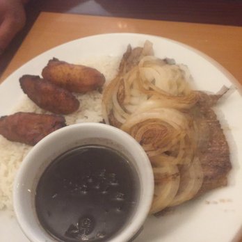 Sabor De Cuba - Bistec de Palomilla. He loved the seasoning and onions were grilled and full of flavor. - Cuban Near Me - Frederick, Maryland Sabor De Cuba - Bistec de Palomilla. He loved the seasoning and onions were grilled and full of flavor. - Cuban Near Me - Frederick, Maryland