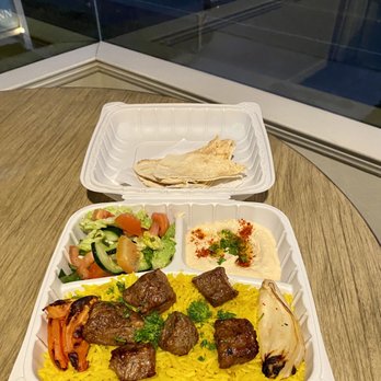Cambria Cafe - Lamb Kabob Entree - American Near Me - Cambria, California