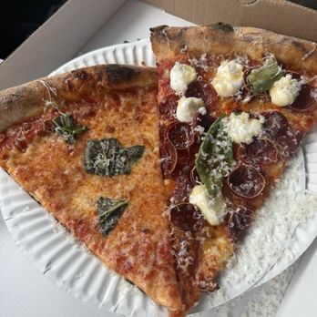 Third Proof Pizzeria - Plain and pepperoni hot honey w/whipped ricotta! - Pizza Near Me - Pine Brook, New Jersey