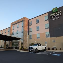 Holiday Inn Express & Suites Macon North - Outside. Storefront. Front entrance.