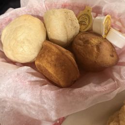 Corn bread and rolls Corn bread and rolls