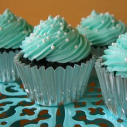The Illuminated Oven - Dark Chocolate Mint Mini Cupcakes