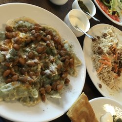 Maiwand Restaurant - Ashak - Afghani dumplings stuffed with leeks, coriander and spring onion - another excellent vegetarian dish