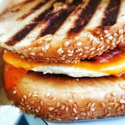 Liquid Assets Cafe - Bagel Breakfast Sandwich