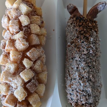 Myungrang Korean Hotdog  - Aurora - Potato and squid ink dog - Hot Dogs Near Me - Aurora, Colorado