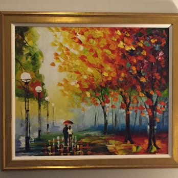 EZ Frame it - Canvas painting of Central Park purchased from a street artist outside The Metropolitan Museum in NYC - Framing Near Me - Los Alamitos, California EZ Frame it - Canvas painting of Central Park purchased from a street artist outside The Metropolitan Museum in NYC - Framing Near Me - Los Alamitos, California