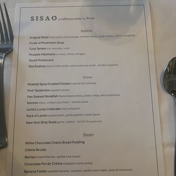Sisao - Menu - April 2025 - French Near Me - Lambertville, New Jersey Sisao - Menu - April 2025 - French Near Me - Lambertville, New Jersey